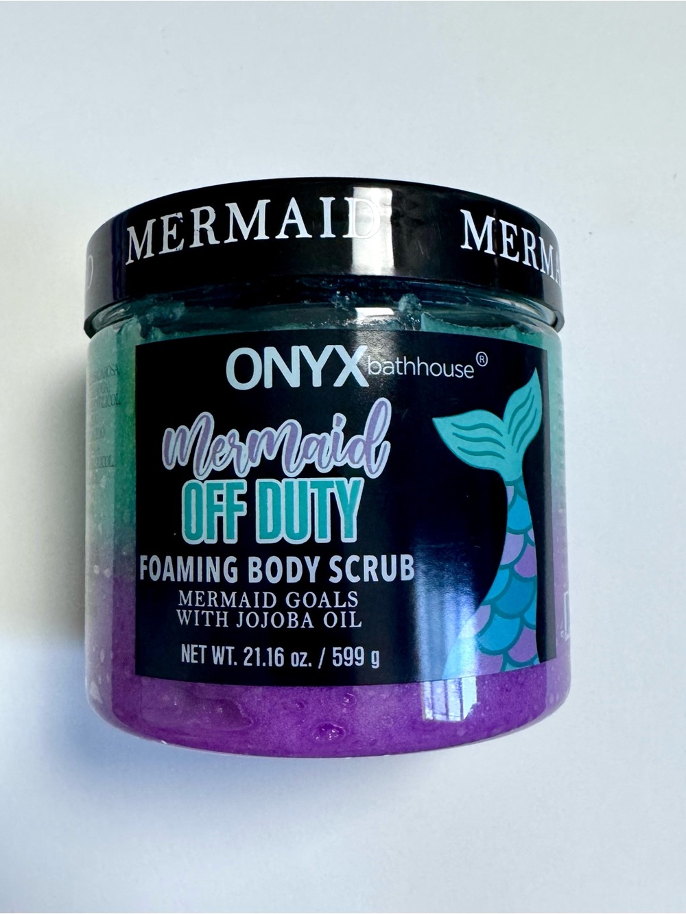 Onyx Mermaid Off Duty Foaming Body Scrub - Teal & Purple